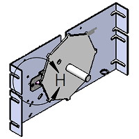 Doorking Shaft Support Bracket | 9150