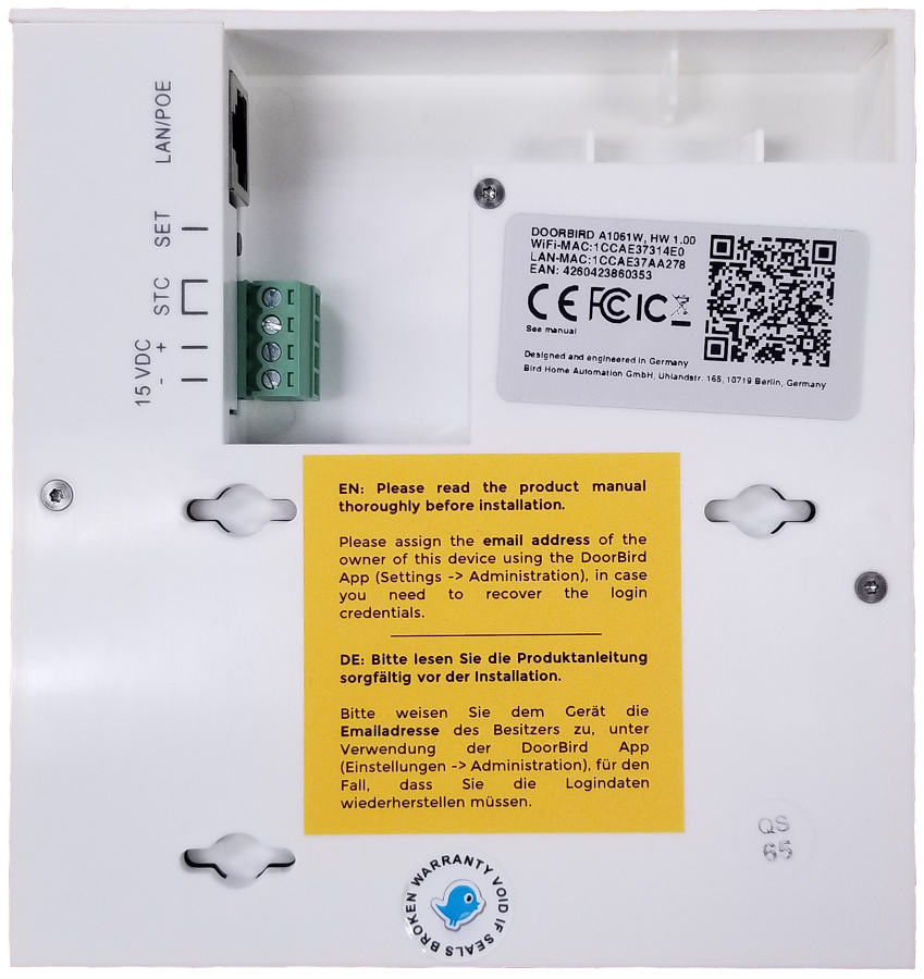 Doorbird A1061w Doorbird Chime Setup Doorbird D301 Analogue IP Upgrade