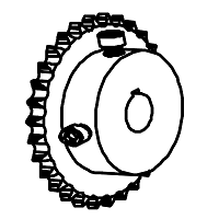 HySecurity Sprocket | 30T 40 Chain